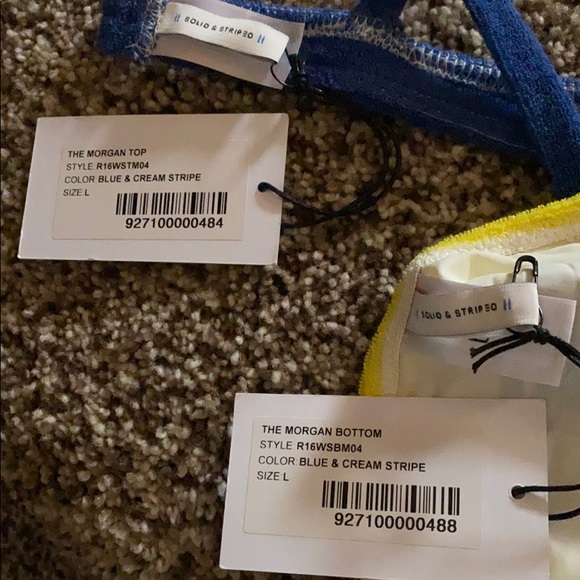 Solid & Striped Bikini, Size Large - Picture 4 of 5